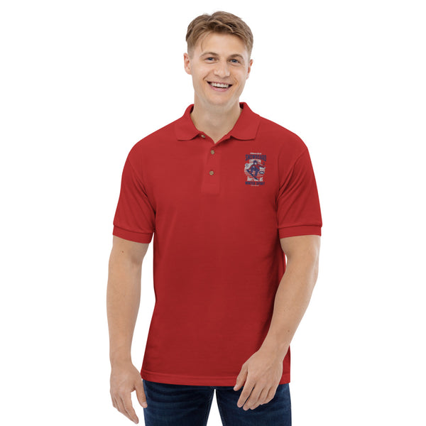 Snowboard Embroidered Polo Shirt