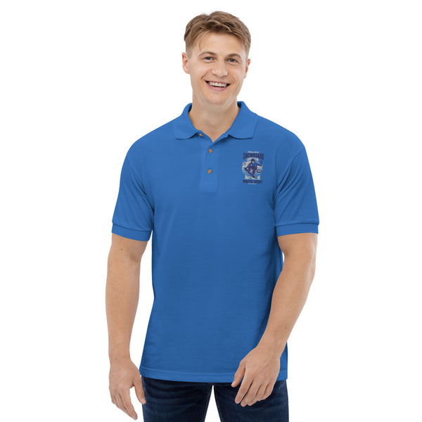 Snowboard Embroidered Polo Shirt
