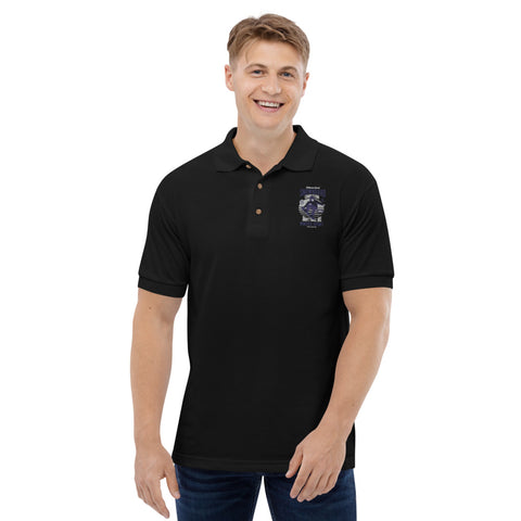 Snowboard Embroidered Polo Shirt