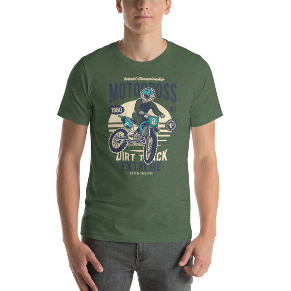 Extreme Motocross Dirt Track Short-Sleeve Unisex T-Shirt